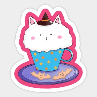 Tippy Is the Order a Rabbit Halloween CuƤ and Cookiєs - no kana Sticker